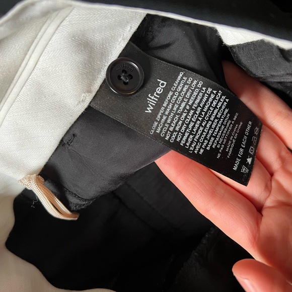 Wilfred effortless Black Straight Leg Pants - Picture 6 of 6